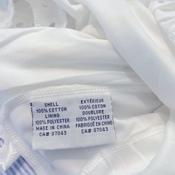 Rebellion White Peplum Top Size Large - Picture 8 of 10